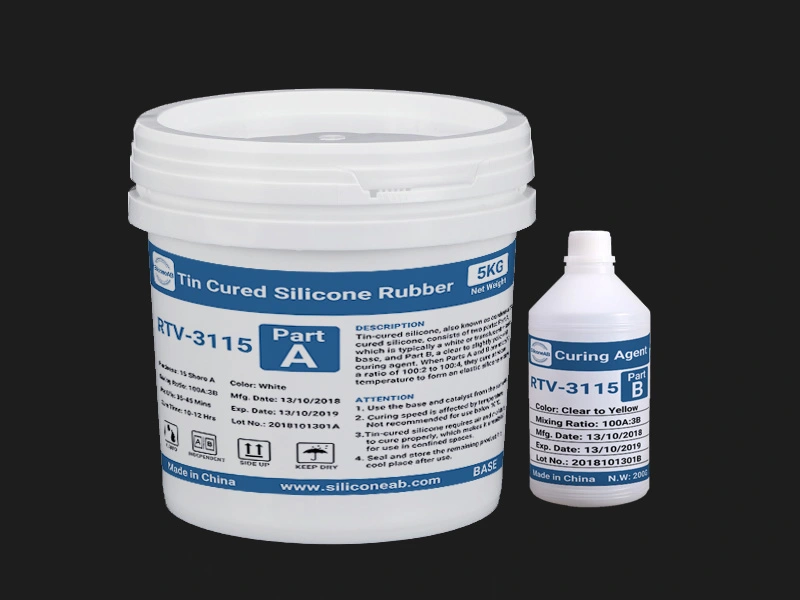 ArtiSil 1025T 25 Shore Hardness A Tin Cure Mold Making Silicone Kit - 1  Gallon