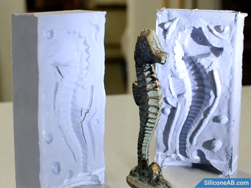 How to Make a Two-Part Silicone Mold for 3D Models